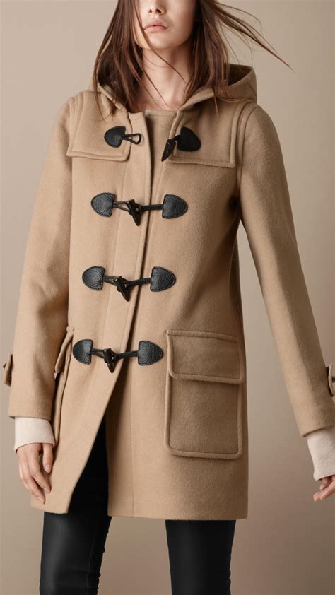 burberry womens duffle coat|duffle coat burberry femme.